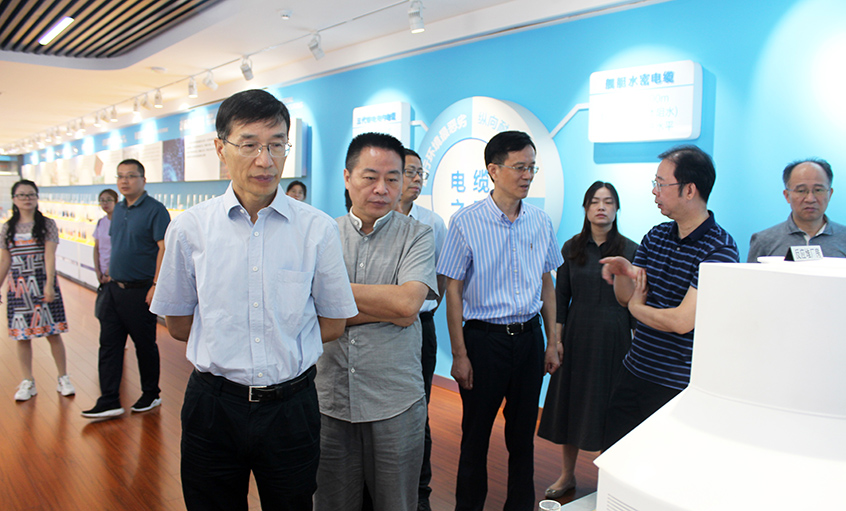 江苏省财政厅一级巡视员李载林一行来rb88随行版电缆参观互换